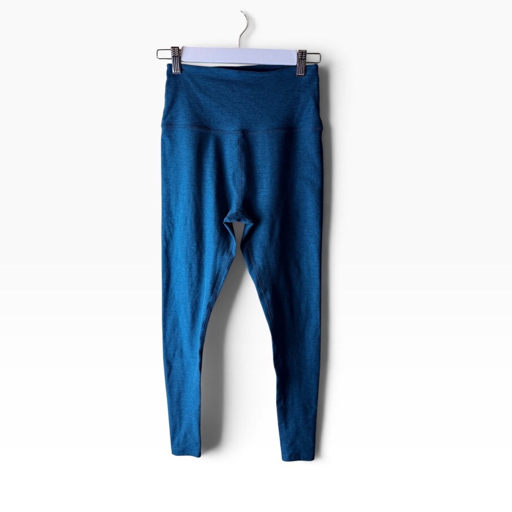 Beyond Yoga Spacedye High Waisted Midi Leggings Medium Heathered Teal Blue